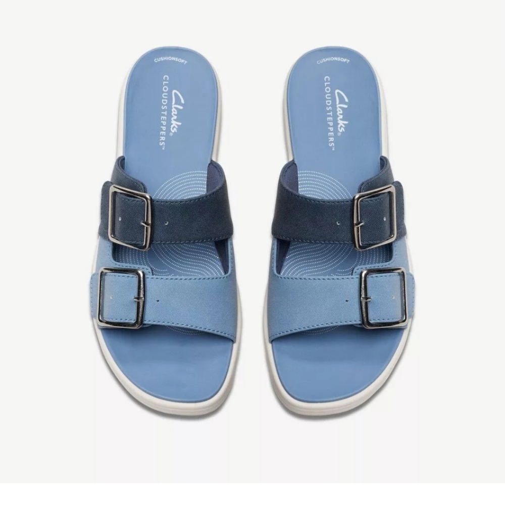Clark's Drift Buckle Denim Combination sandals